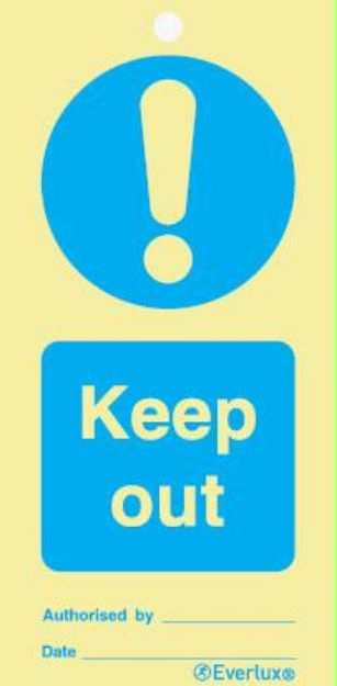 Temporary tie tags, Mandatory, symbol with compl. 